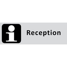Informationsskylt Reception 225x80 mm