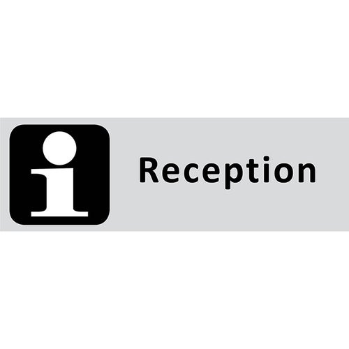 Informationsskylt Reception 225x80 mm