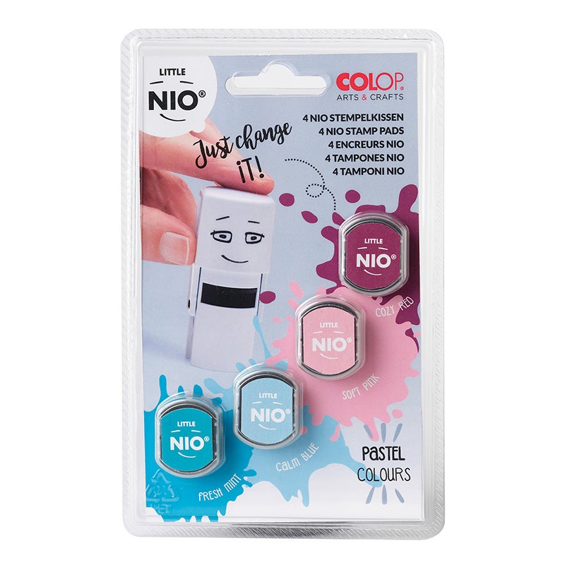 Dynkassetter 4-färger Pastell, Colop A & C Little NIO
