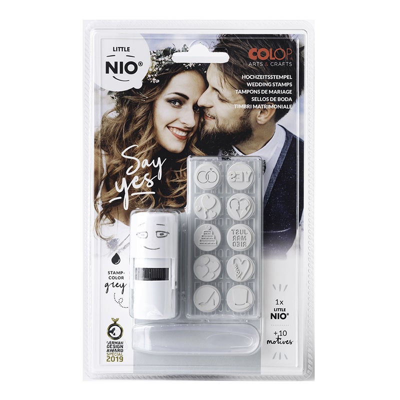 10 Bröllopsmotiv, svart, Colop A & C Little NIO