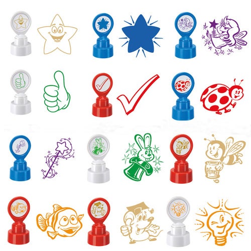 Motivationstämplar Mix, 12 set