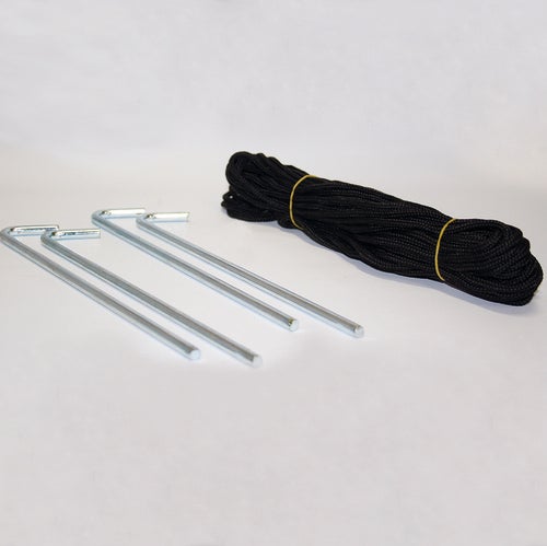 Tältpinnar och snöre (4-pack)