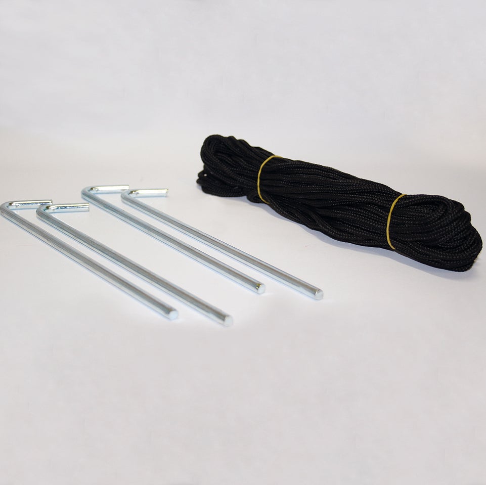 Tältpinnar och snöre (4-pack)