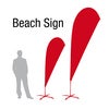 Beachflagga Sign 115x310 cm