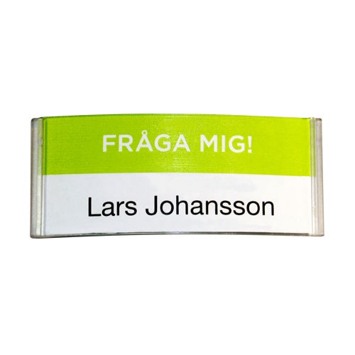 Namnbricka Atlantis grön - FRÅGA MIG!