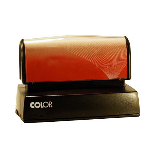 Konteringsstämpel 75x32 mm – EOS UG 8, Svart (Svenskt Arkiv)