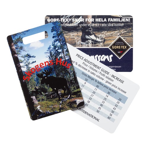 Plastkort - 54x86 mm / 0,8 mm - tryck 4+0