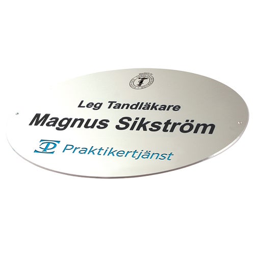 Graverade aluminiumskyltar – Exempel