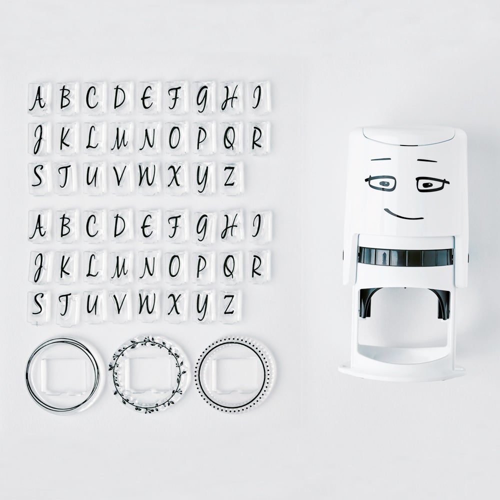 Böcker svart, inkl. 52 bokst. 3 Monogram