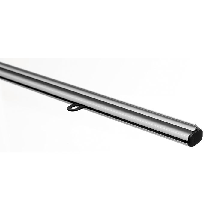 Aluminiumlist 70 cm monterad inkl öglor & ändknoppar