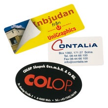 35x15 Neonröd Etikett 1000st - Svart tryck