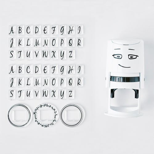 Bröllop svart, inkl. 52 bokst. 3 Monogram