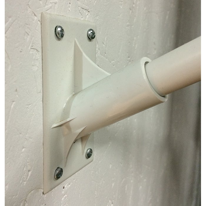 Väggfäste i plast inkl. tejp