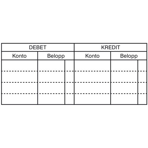 Konteringsstämpel 75x32 mm – EOS UG 8, Svart (Svenskt Arkiv)