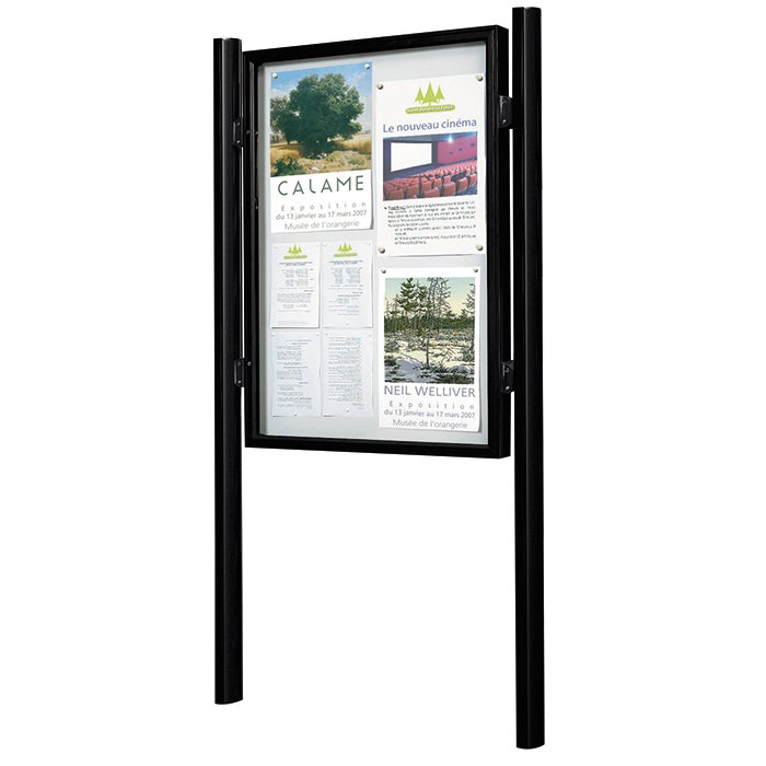 Informationstavla 1000x1350 mm – Plexichoc, svart