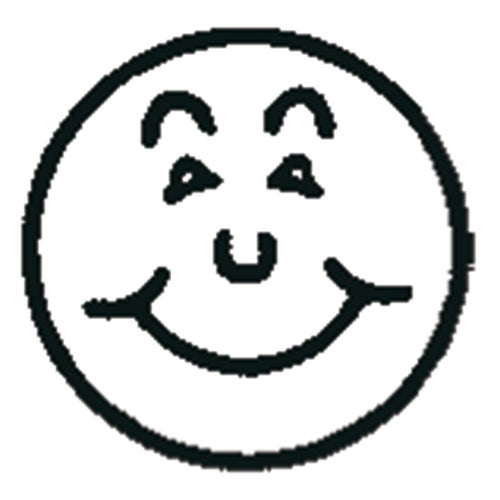 Kontrollstämpel Ø12 mm "Glad Gubbe" – Colop Printer, Svart