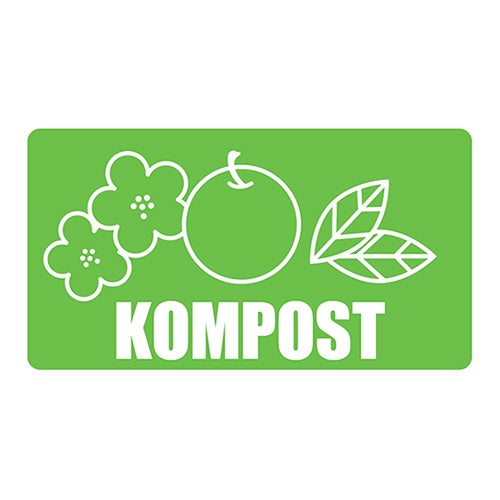 Återvinningsdekal Kompost 180x100 mm
