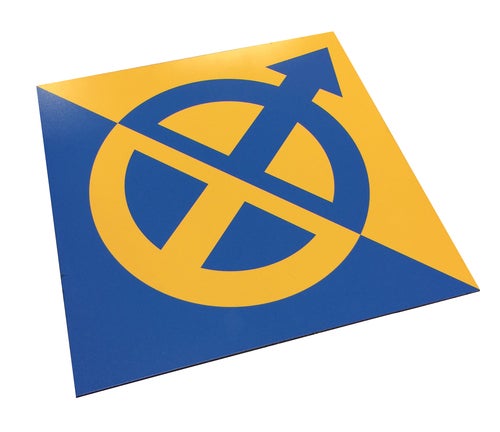 Tryckt Aluminiumskylt natureloxerad A5 1,5 mm