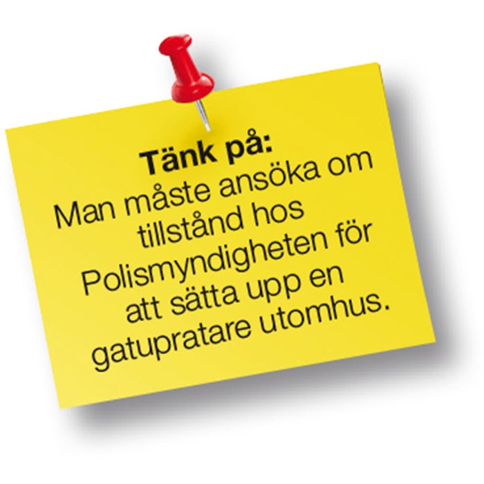 Gatupratare med rund fot - 50x70 cm