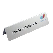 Bordsskylt 150x40 mm – Plan, Aluminium