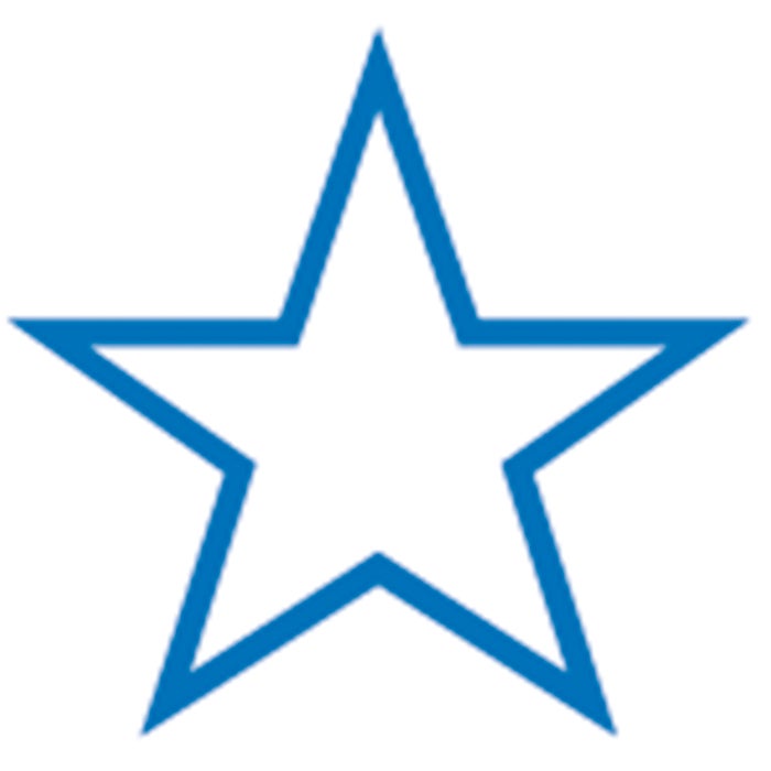 Kontrollstämpel Ø12 mm "Stjärna" – Colop Printer, Blå