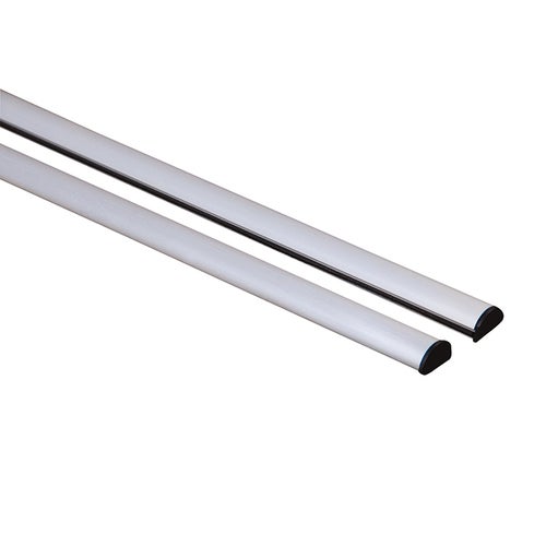 Aluminiumlist monterad inkl öglor & ändknoppar