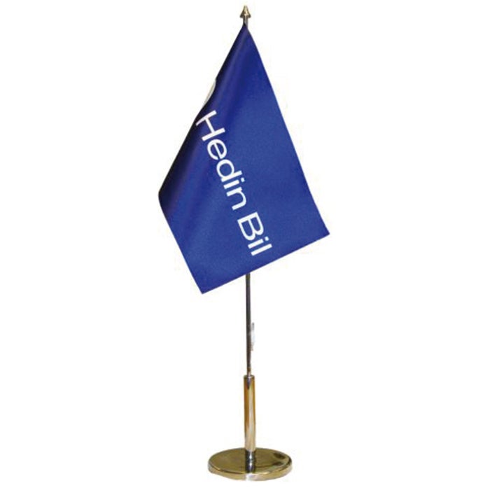 Bordsflaggstång 500 mm – med metallfot