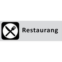 Informationsskylt Restaurang 225x80 mm