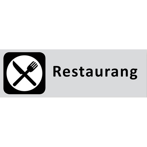 Informationsskylt Restaurang 225x80 mm