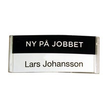 Namnbricka Atlantis svart - NY PÅ JOBBET