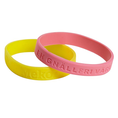 Silikonarmband - Stansad logo