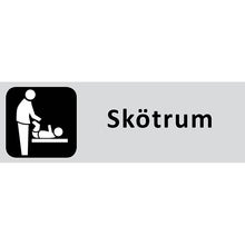 Informationsskylt Skötrum 225x80 mm