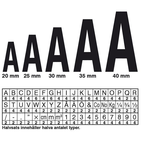 25 mm System 6 - enstaka typ
