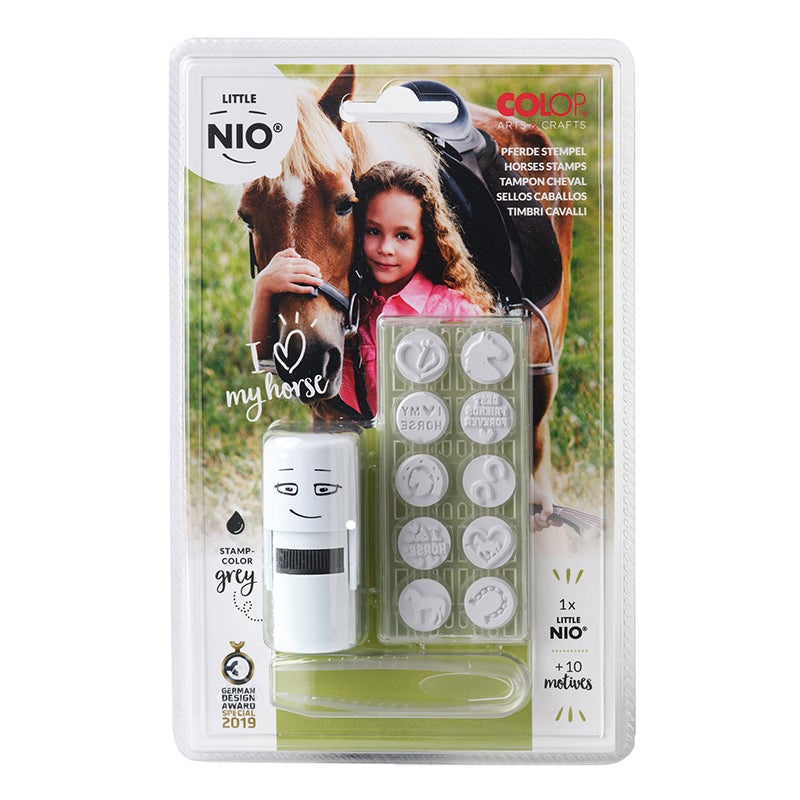 10 Hästmotiv, svart, Colop A & C Little NIO