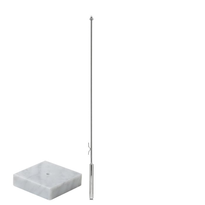 Bordsflaggstång 500 mm – med marmorfot
