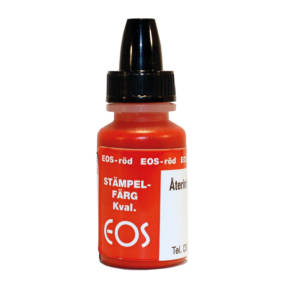 Stämpelfärg Kvalitet EOS 10 ml Röd