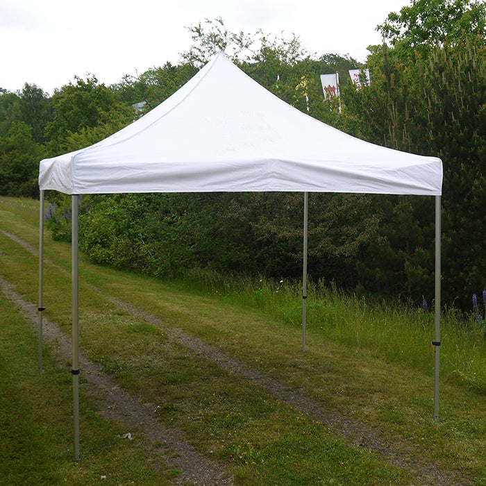 Tälttak - Vitt otryckt tak till tält PRO, 3x3 m