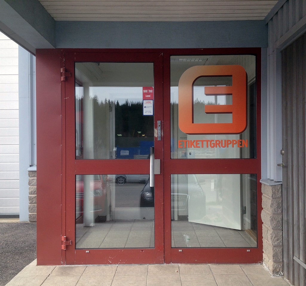 Folietexter i vinyl (inomhus & utomhus) - 4 färgtryckta (pris/löpmeter)