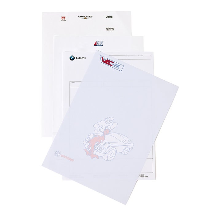 Brevpapper A4 90 gr/m2, 1-4 färgstryck