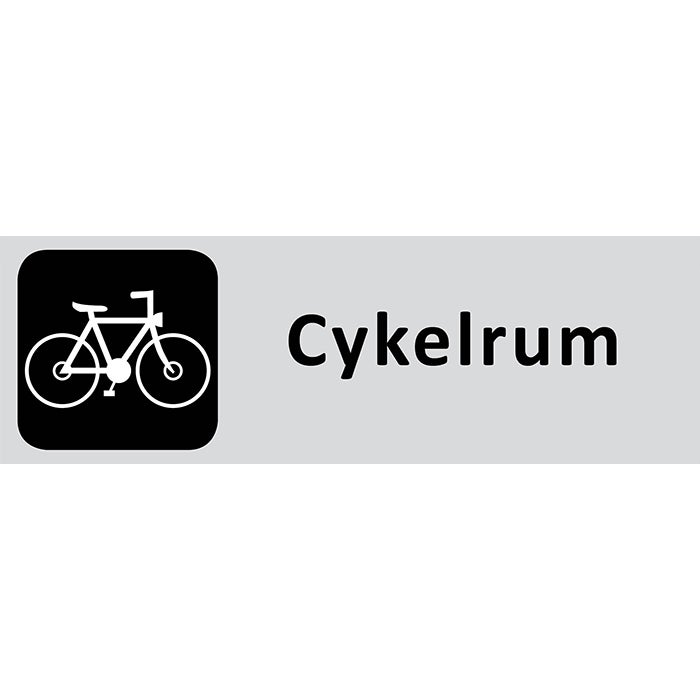 Informationsskylt Cykelrum 225x80 mm