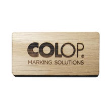 Namnbricka lasergraverad Trä, 60x30 mm, Röd Ceder