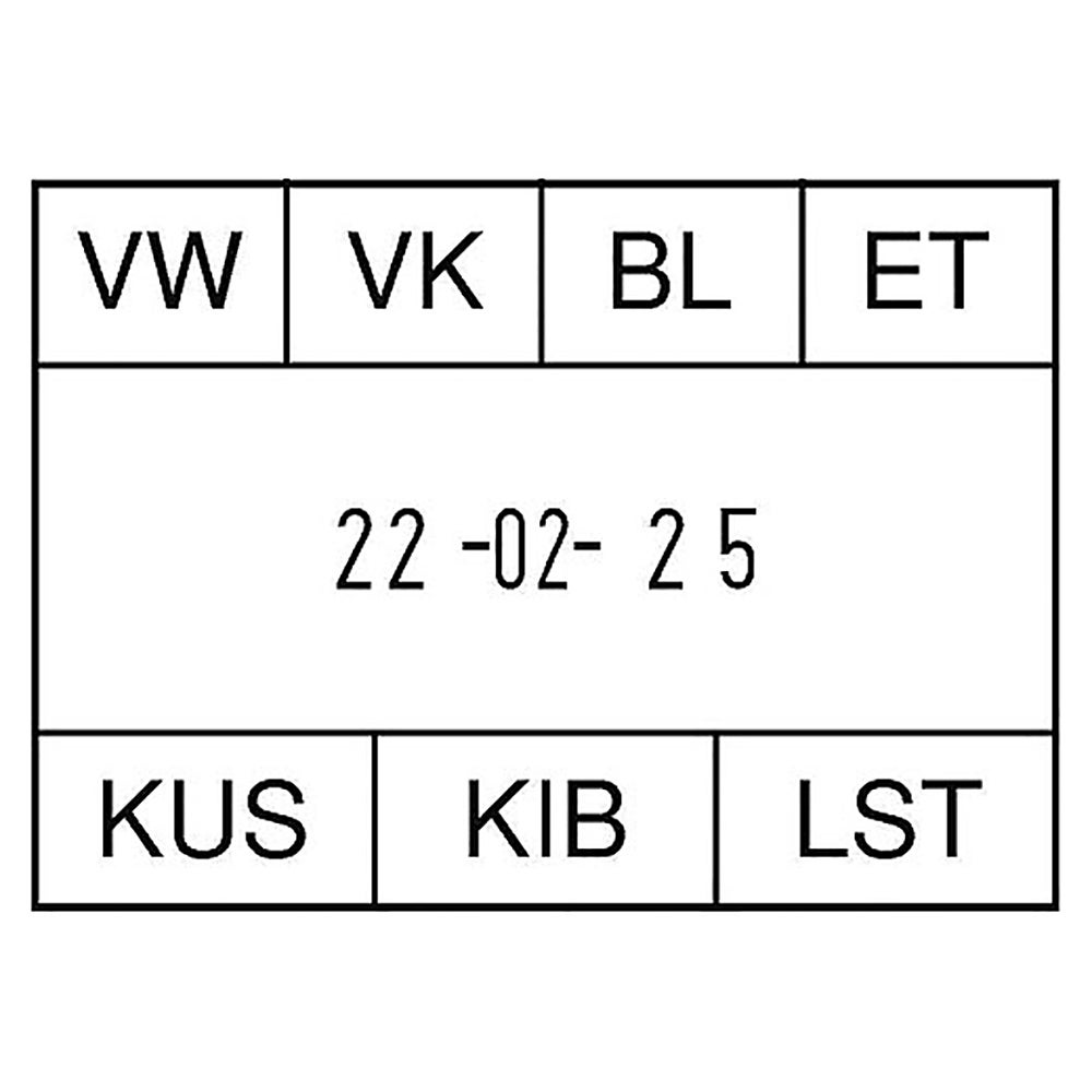 Elektrisk stämpel Reiner 920 datum och textplatta