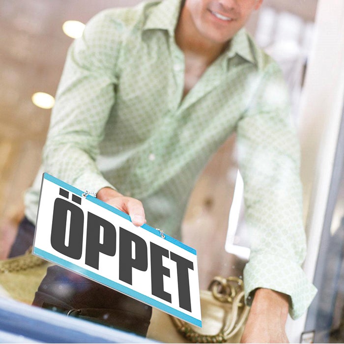 Kanalplastskylt 700x1000 mm – ensidigt tryck