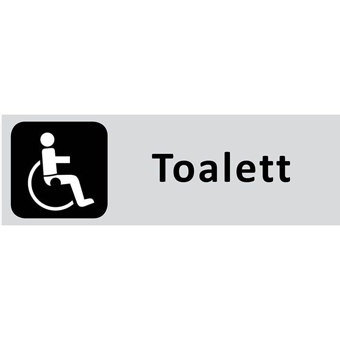 Informationsskylt Toalett Handikapp 225x80 mm