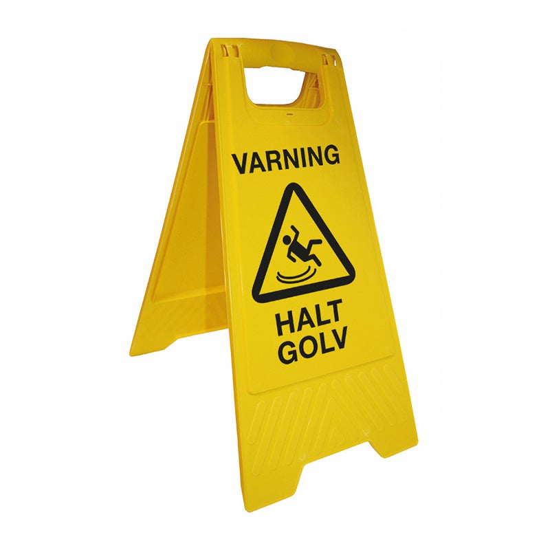 Golvskylt Varning Halt Golv