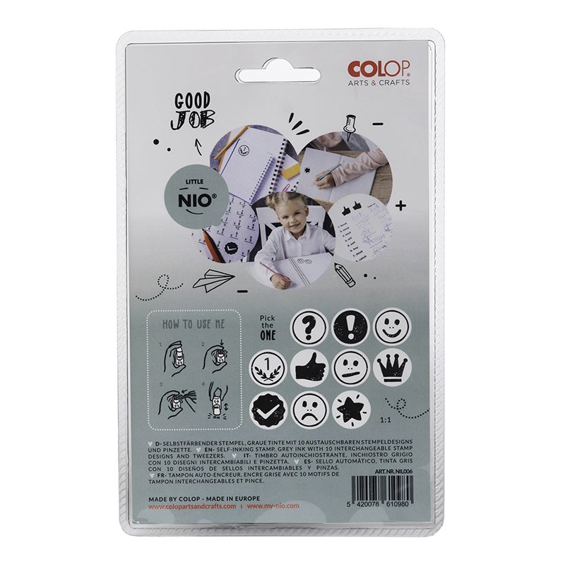 10 Lärarmotiv, svart, Colop A & C Little NIO