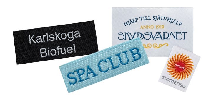 Vävda etiketter