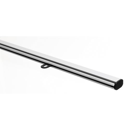 Aluminiumlist 50 cm monterad inkl öglor & ändknoppar