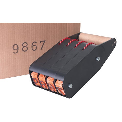 25 mm 4-bands Numrex gummibandstämpel