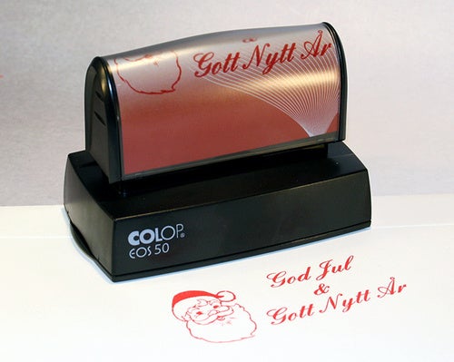 Colop EOS 40 "GOD JUL", Röd